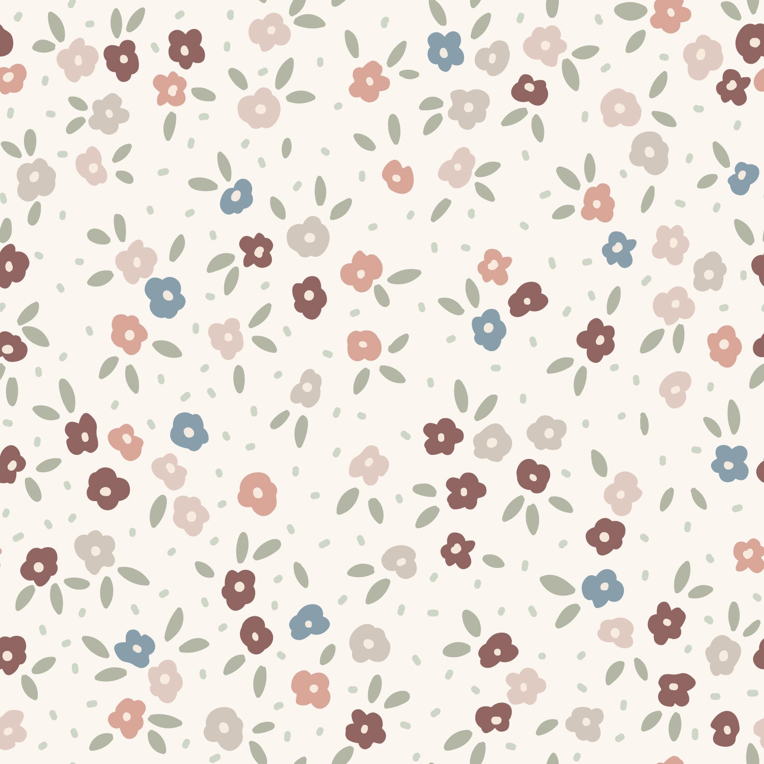 Papier peint pour maison de poupée - Olivia