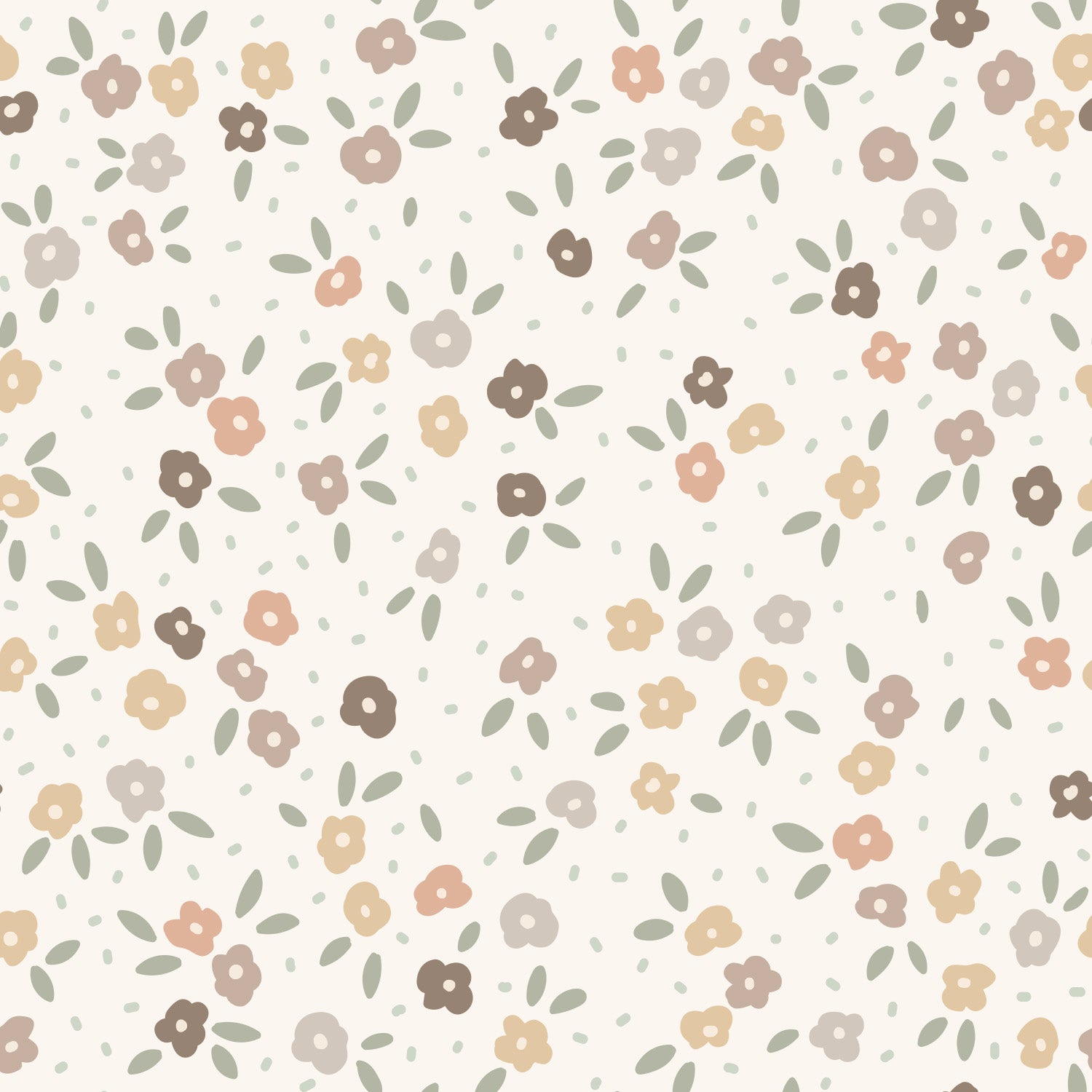 Papier peint pour maison de poupée - Olivia