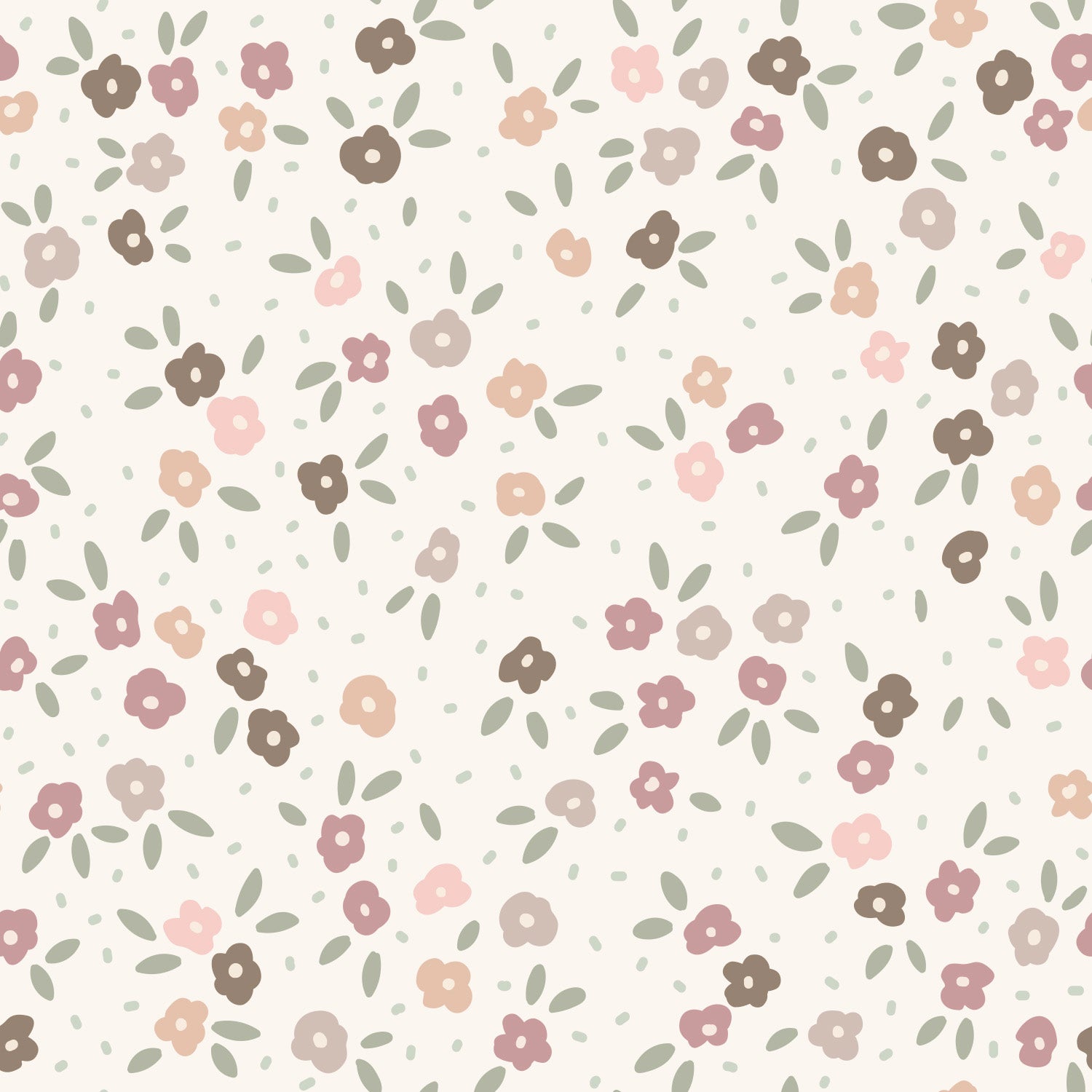 Papier peint pour maison de poupée - Olivia