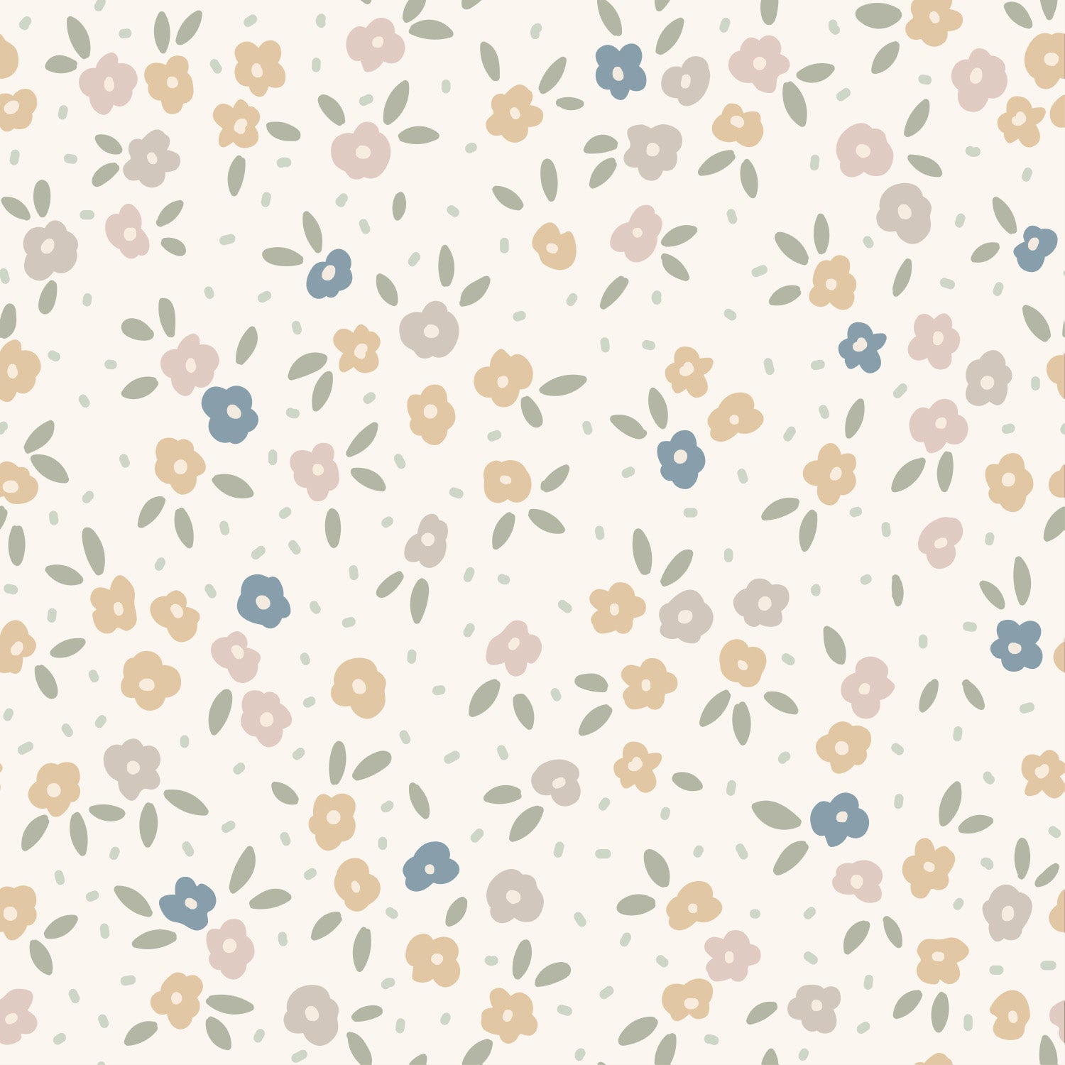 Papier peint pour maison de poupée - Olivia