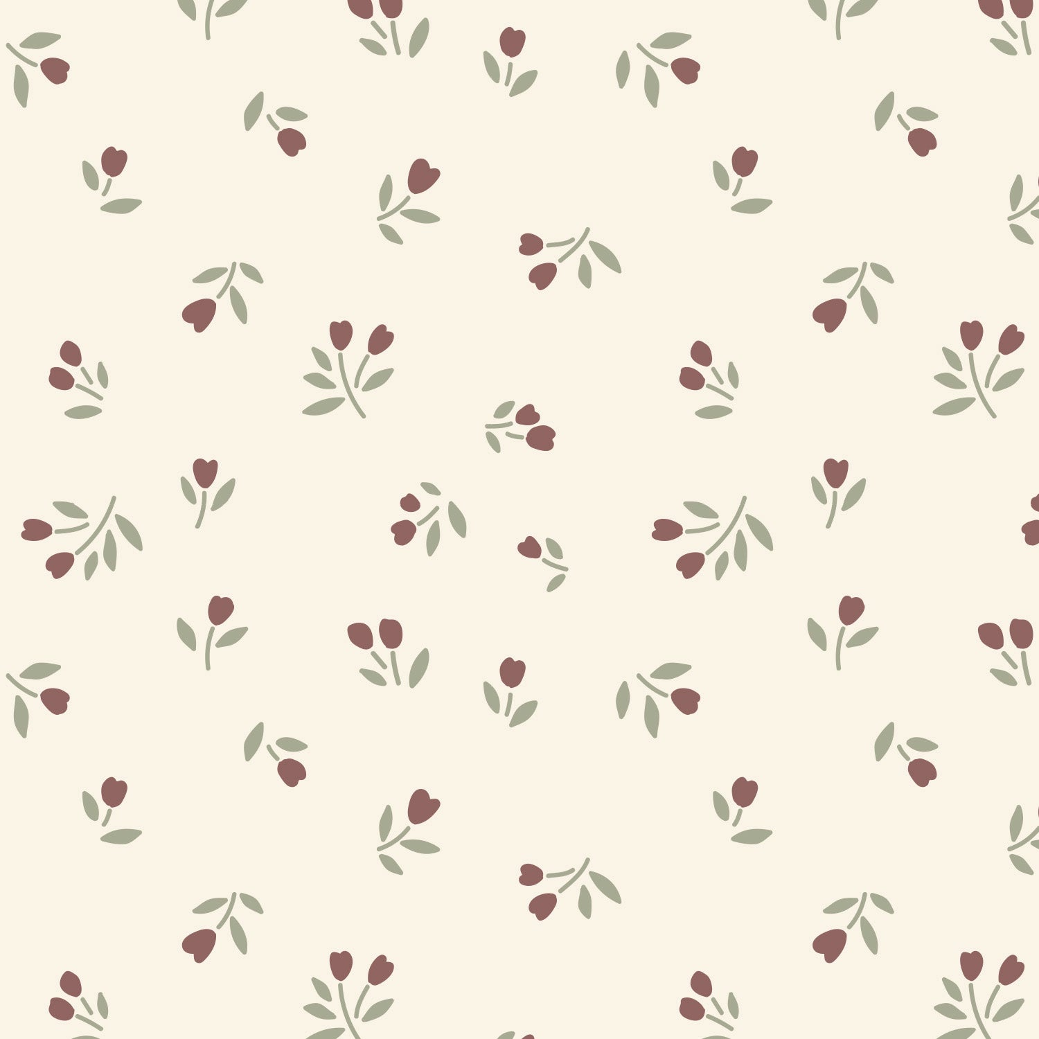 Papier peint pour maison de poupée - Sophia