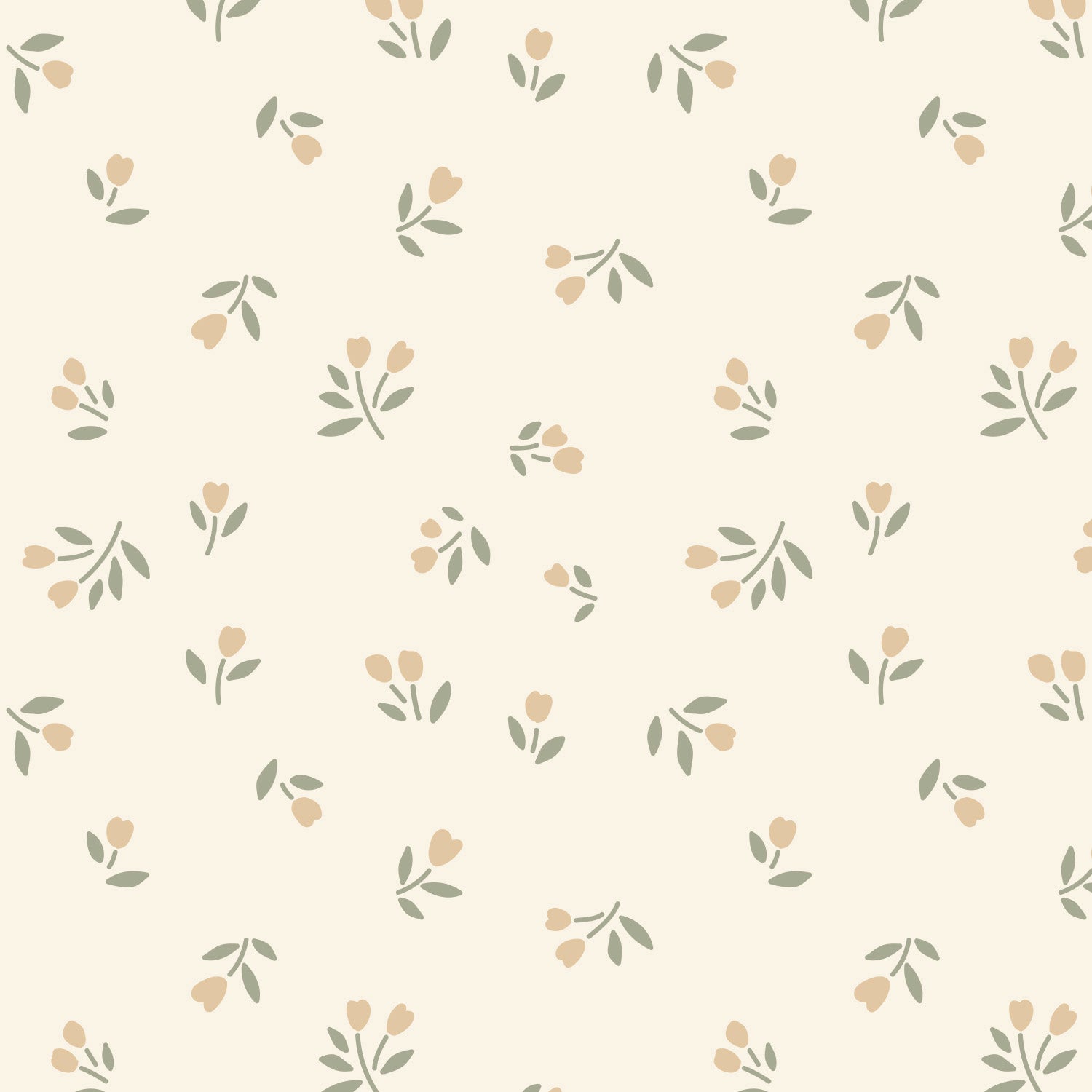 Papier peint pour maison de poupée - Sophia
