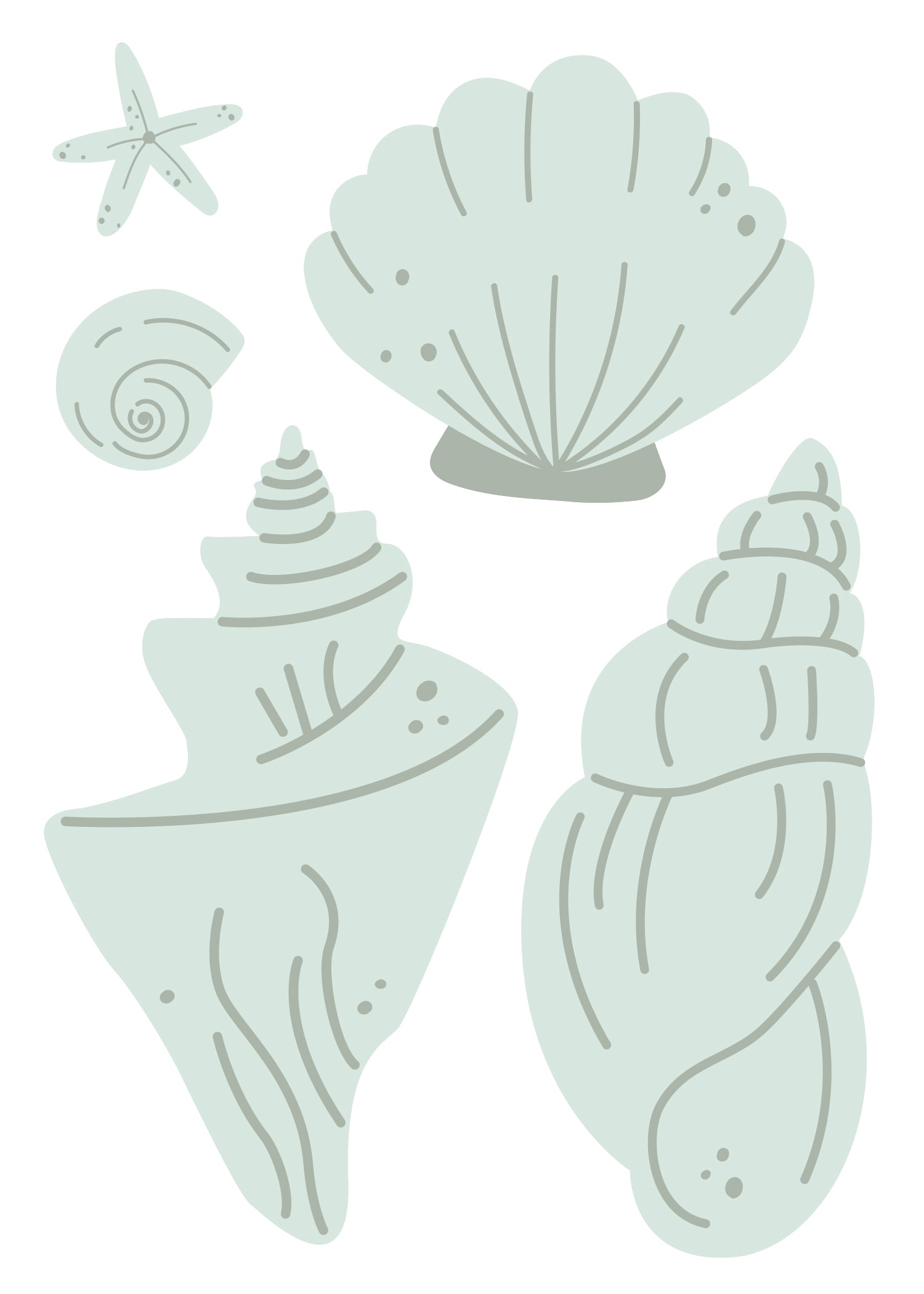 Autocollants muraux Trésors Maritimes