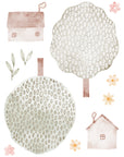 Autocollants muraux Maisons et Forêt