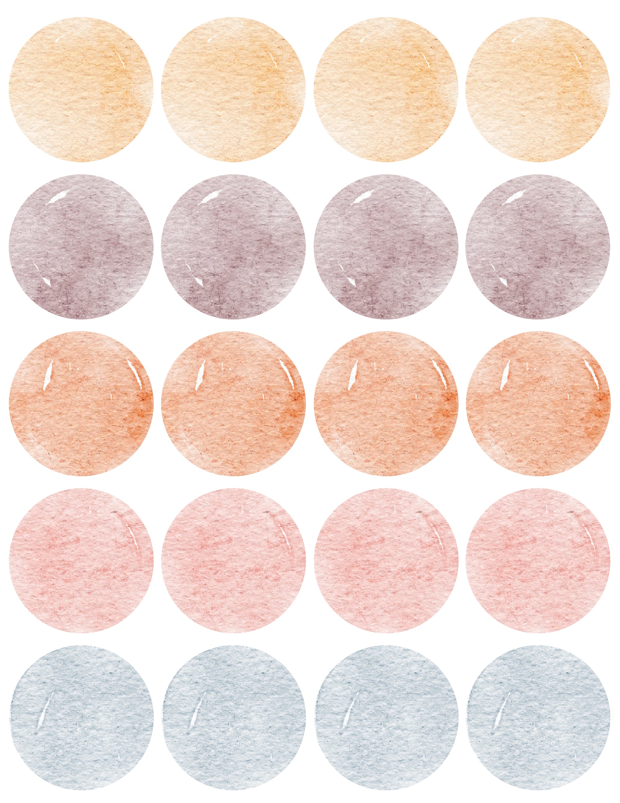 Wall Decals Rainbow Circles