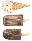 Autocollants muraux Plaisirs Chocolatés