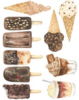 Autocollants muraux Plaisirs Chocolatés