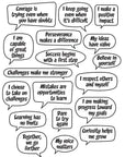 Autocollants muraux Affirmations Positives