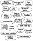 Autocollants muraux Affirmations Positives