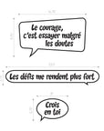 Autocollants muraux Affirmations Positives