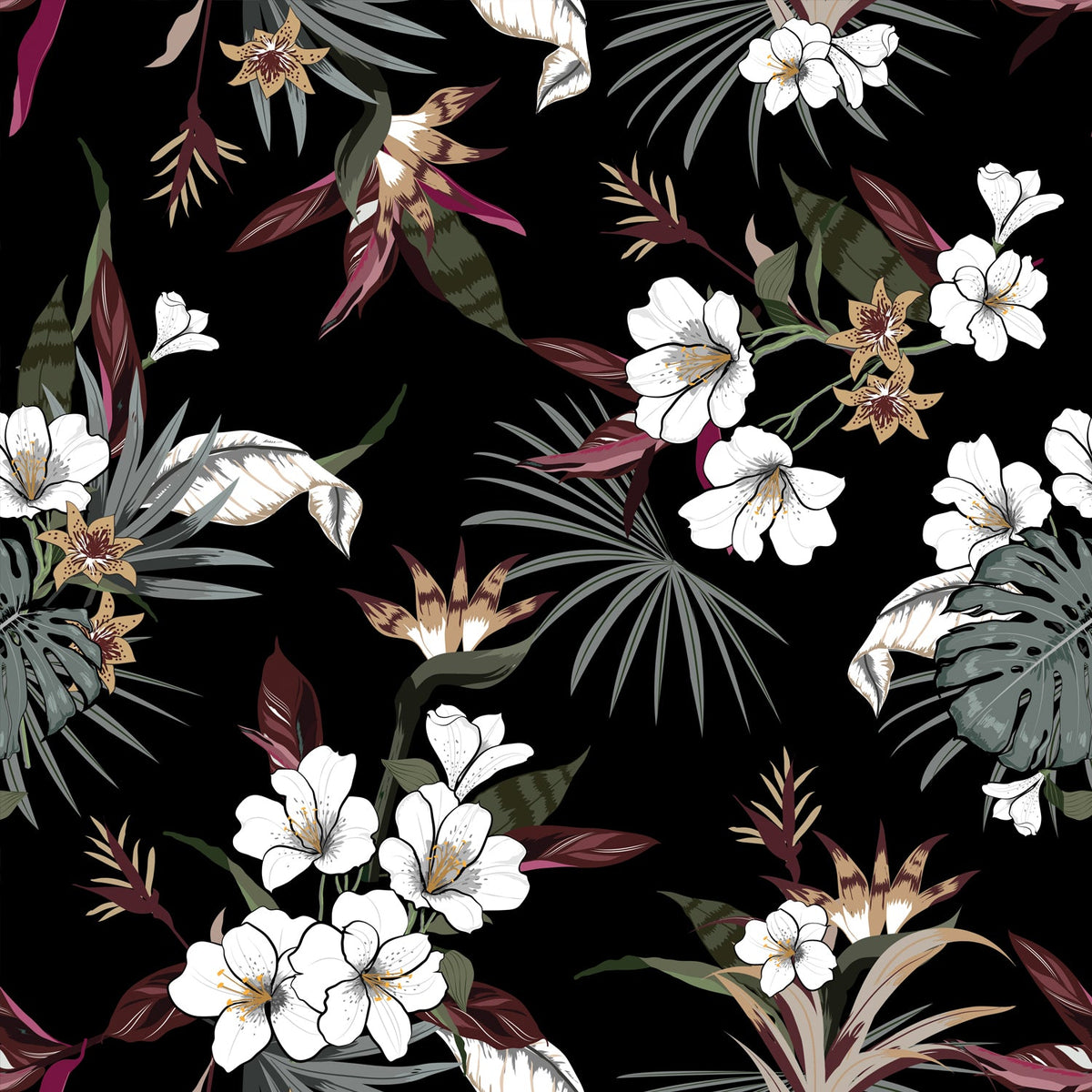 Papiers Peints et Murales Dark Tropical | Station D