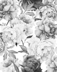 Murale Black Peonie