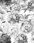 Murale Black Peonie