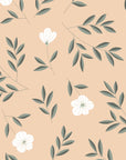 Murale Fleurs blanches par Natasha Prévost