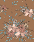 Murale Bouquet brun par Natasha Prévost