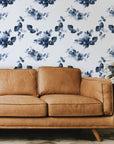 Mural Floraison Bleue