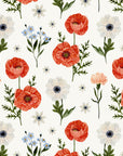 Wallpaper Champs de Pavots by Fla Fla Design