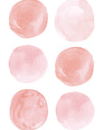 Autocollants muraux Ronds Aquarelle
