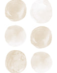Autocollants muraux Ronds Aquarelle