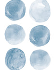 Autocollants muraux Ronds Aquarelle