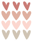 Autocollants muraux Sweet Hearts