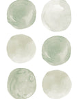 Autocollants muraux Ronds Aquarelle