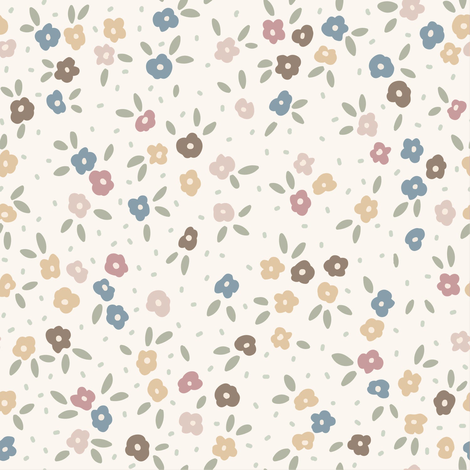 Papier peint pour maison de poupée - Olivia