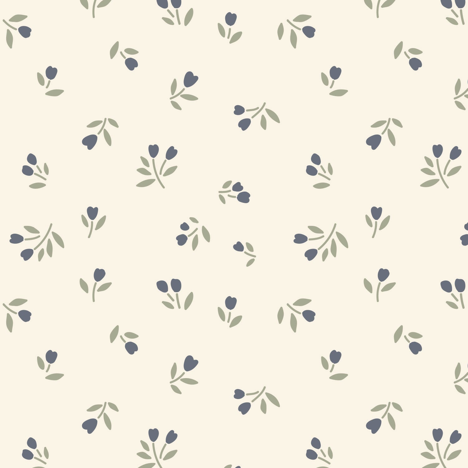 Papier peint pour maison de poupée - Sophia