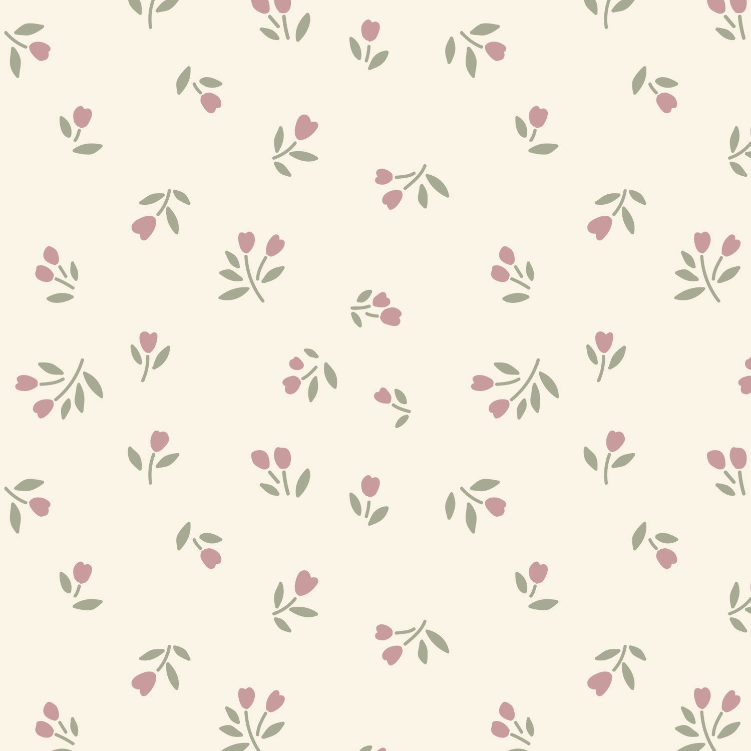 Papier peint pour maison de poupée - Sophia