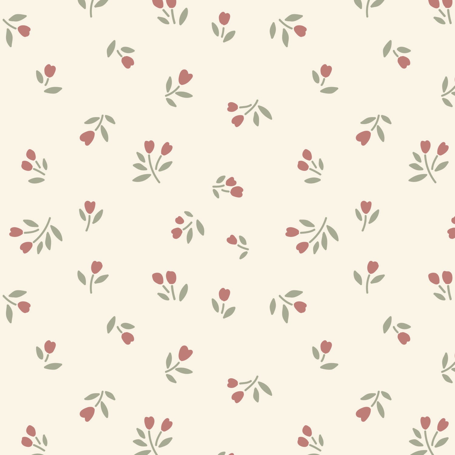 Papier peint pour maison de poupée - Sophia
