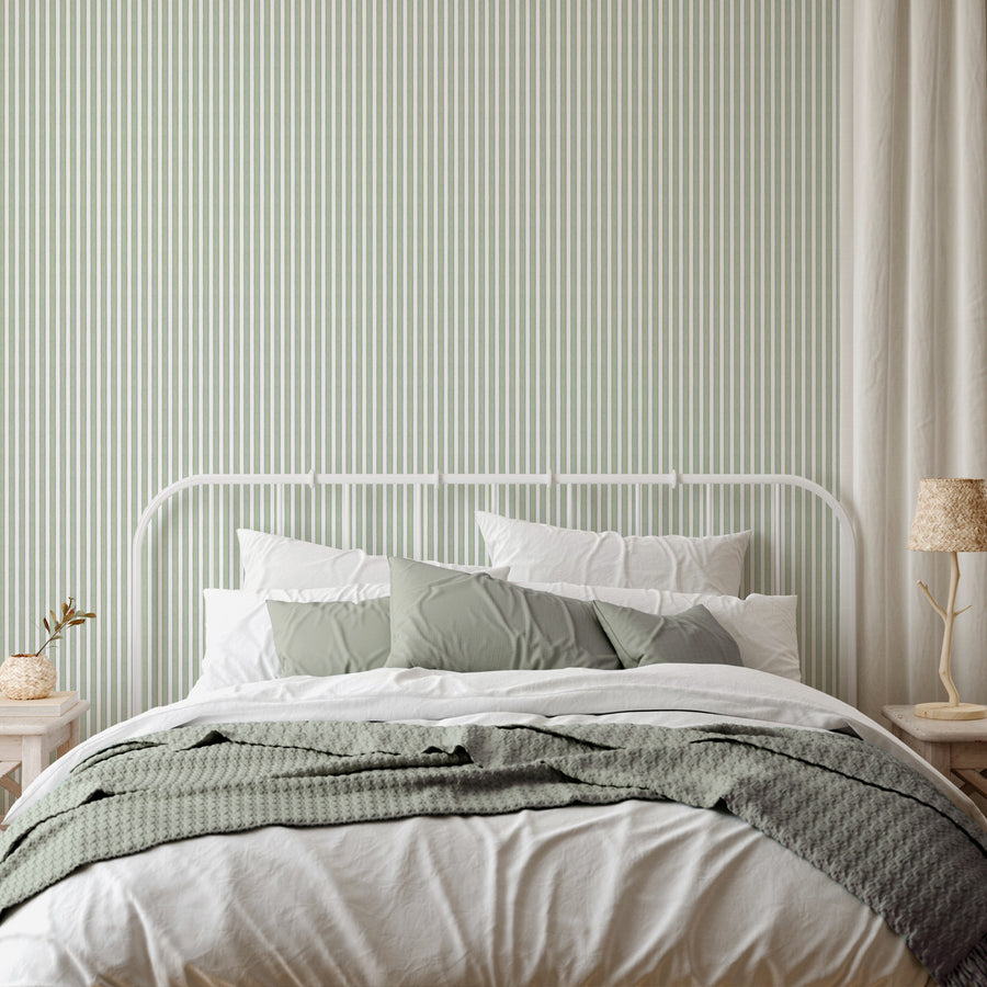 Wallpaper Anderson Ticking Stripes by Danika Herrick