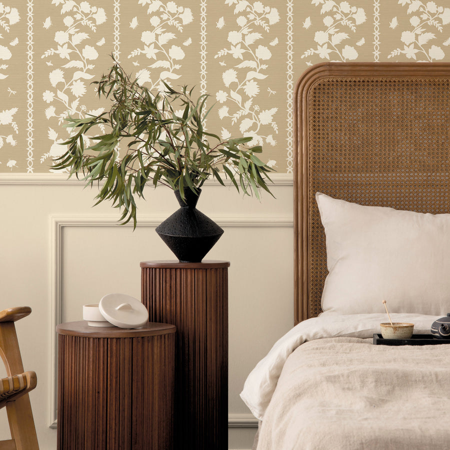 Wallpaper Courtney Faux Grasscloth by Danika Herrick