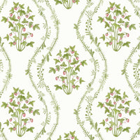 Wallpaper Strawberry Stripe #1 by Danika Herrick