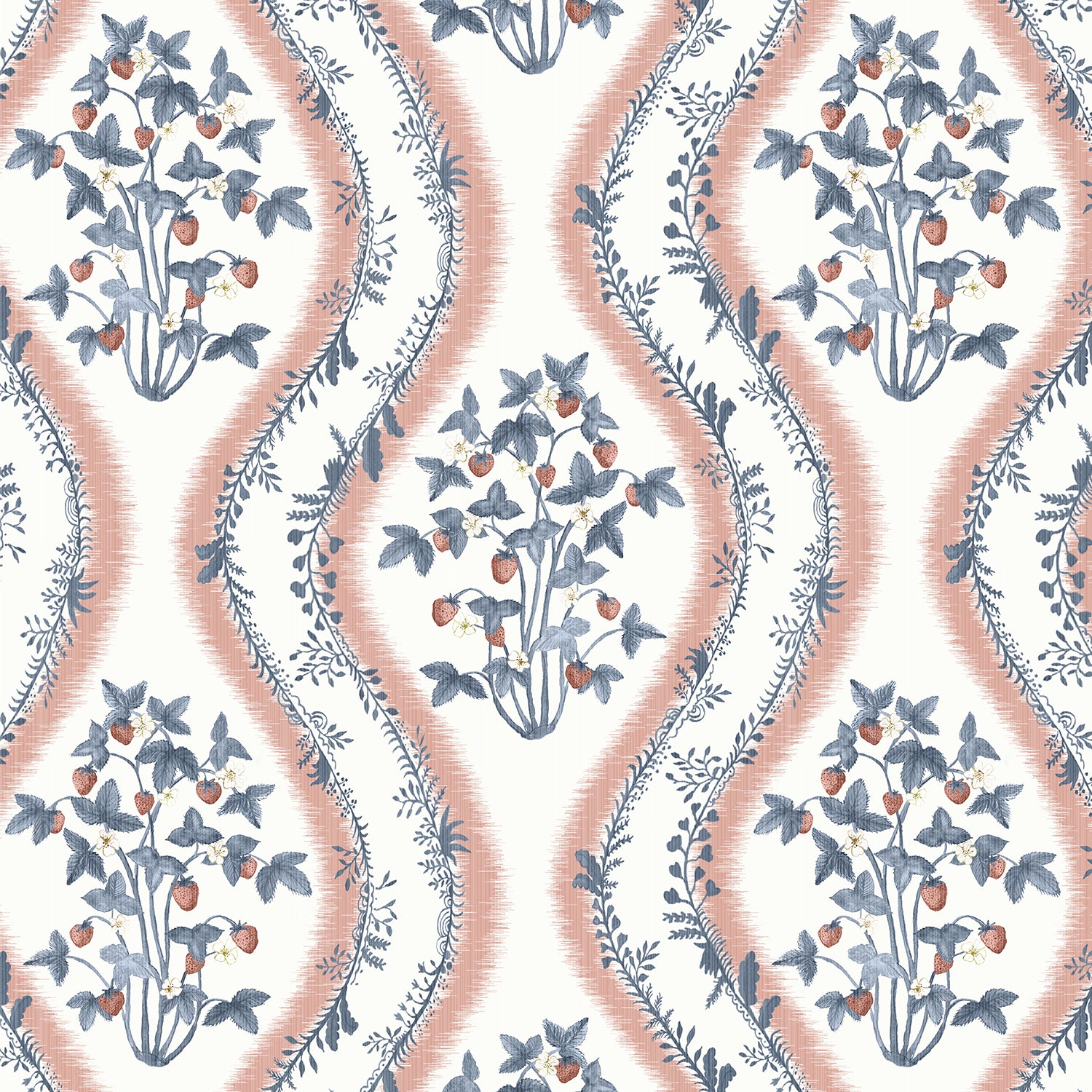 Wallpaper Strawberry Stripe 