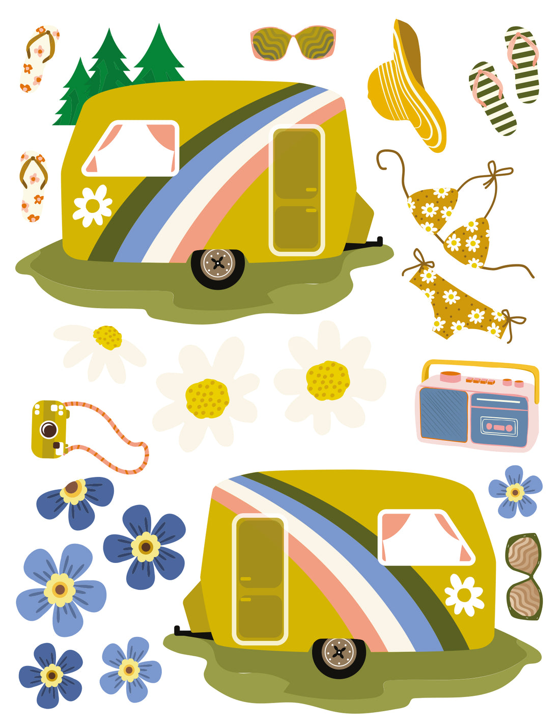 Wall Decals Camping