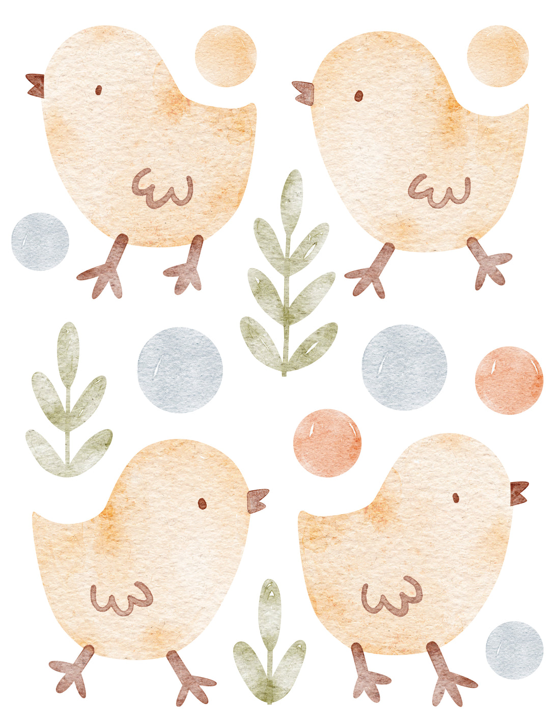 Wall Decals Chick Garden