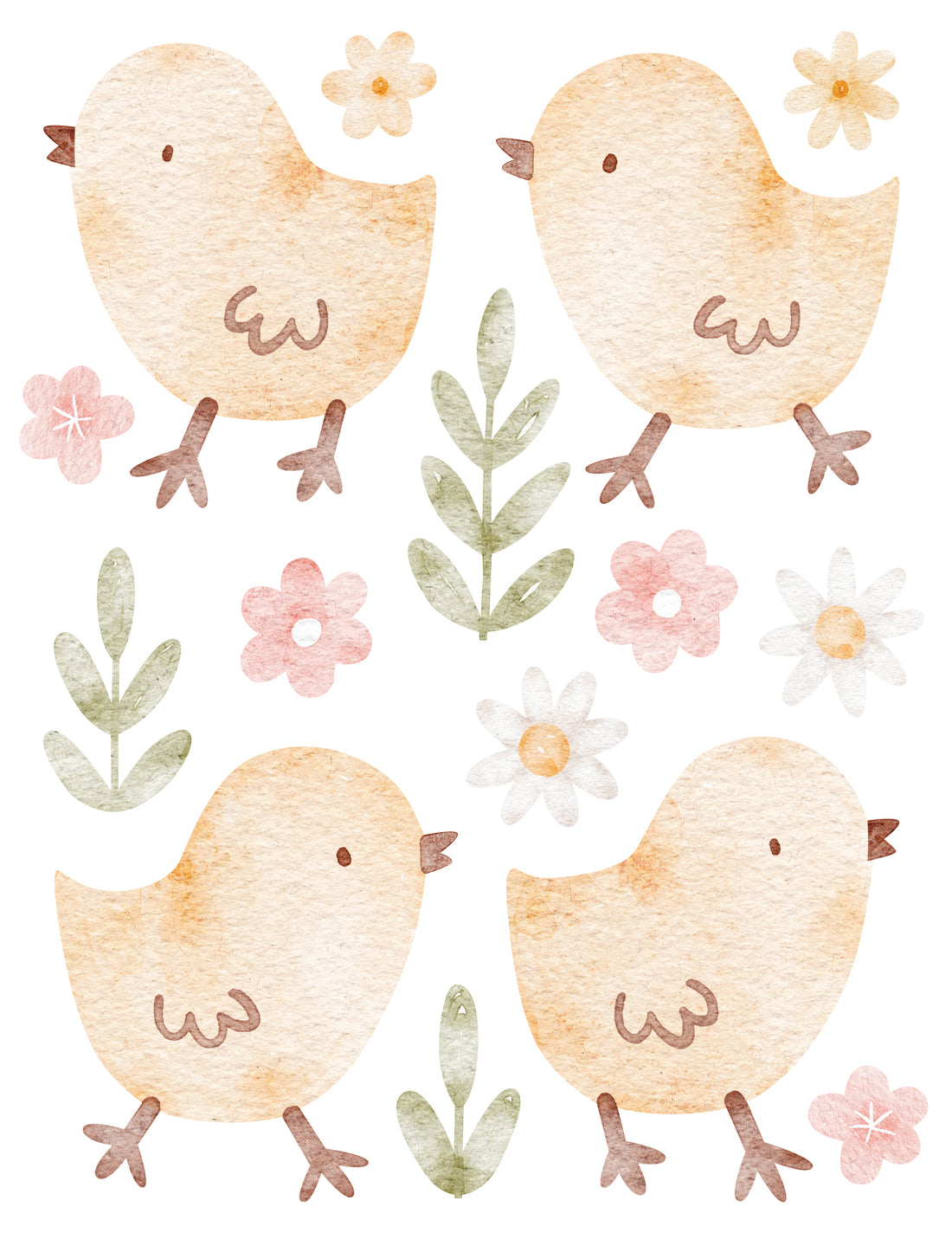 Wall Decals Chick Garden