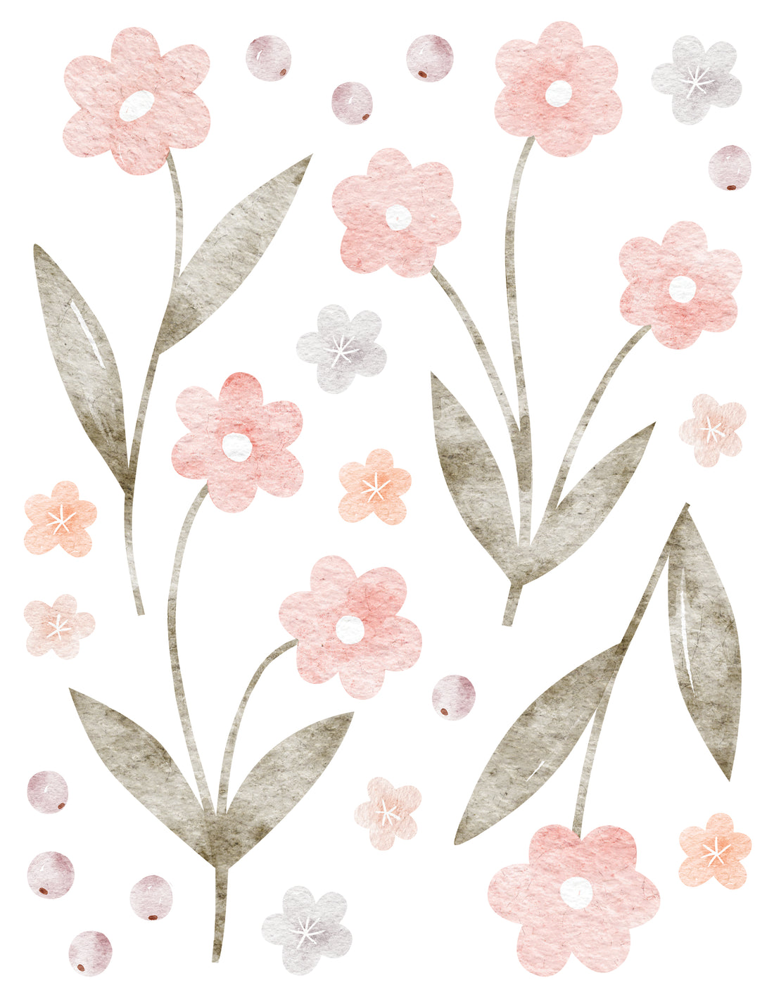 Wall Decals Flower Stems