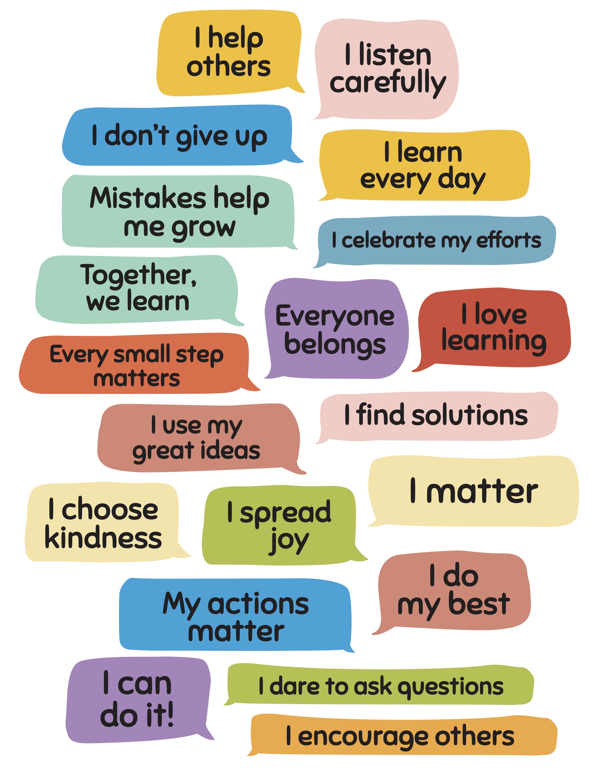 Autocollants muraux Affirmations Positives
