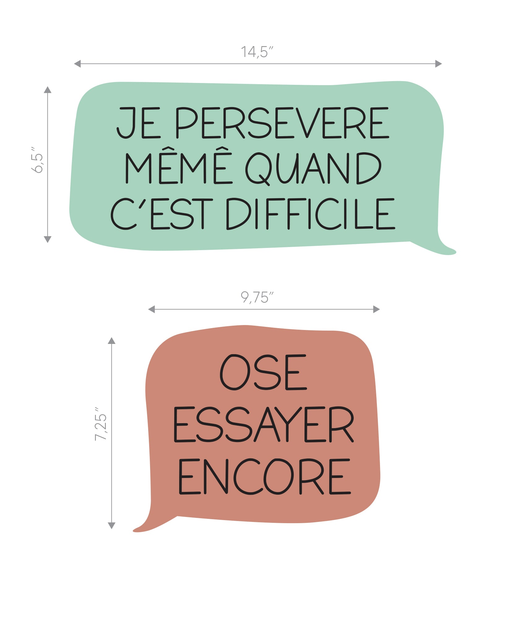 Autocollants muraux Affirmations Positives