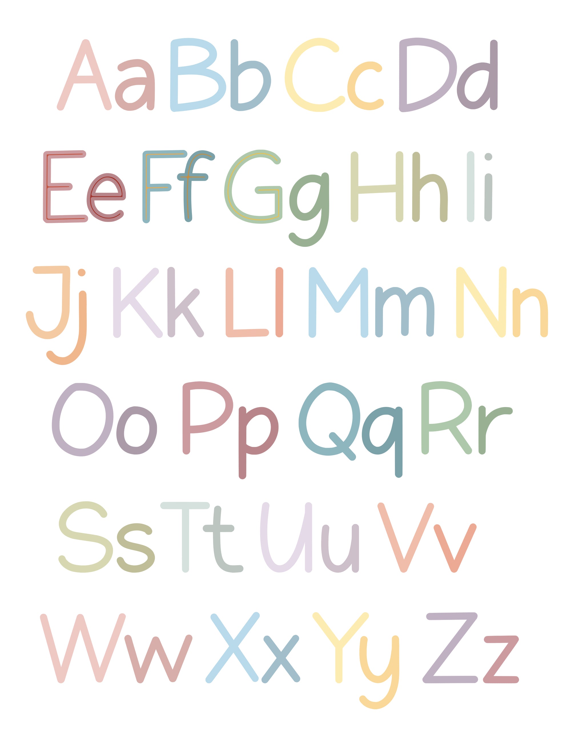 Autocollants muraux L'Alphabet