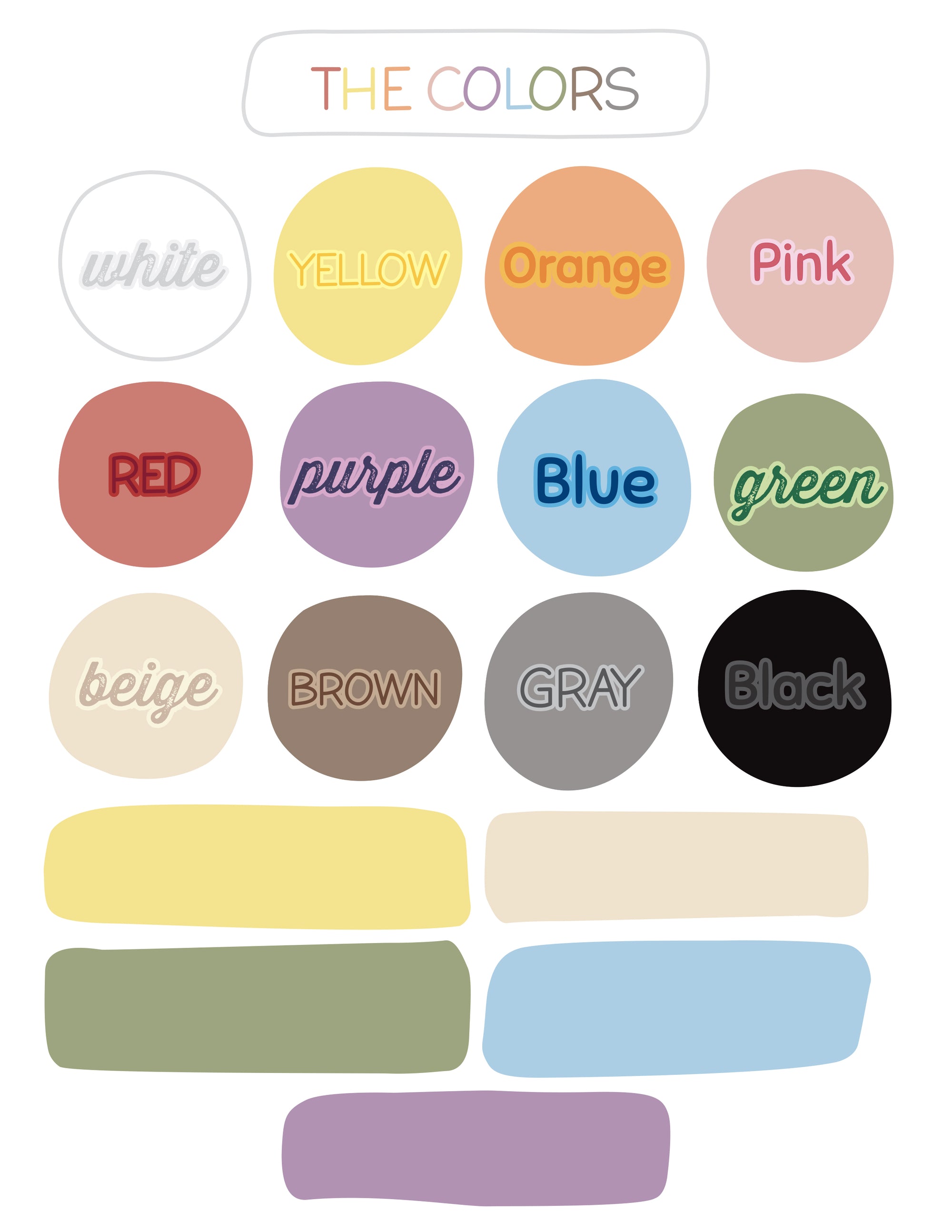 Autocollants muraux Les Couleurs