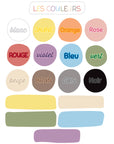 Autocollants muraux Les Couleurs