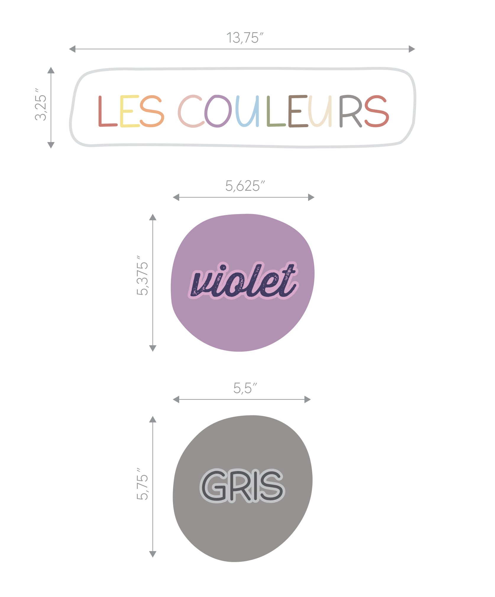 Autocollants muraux Les Couleurs