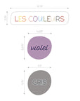 Autocollants muraux Les Couleurs