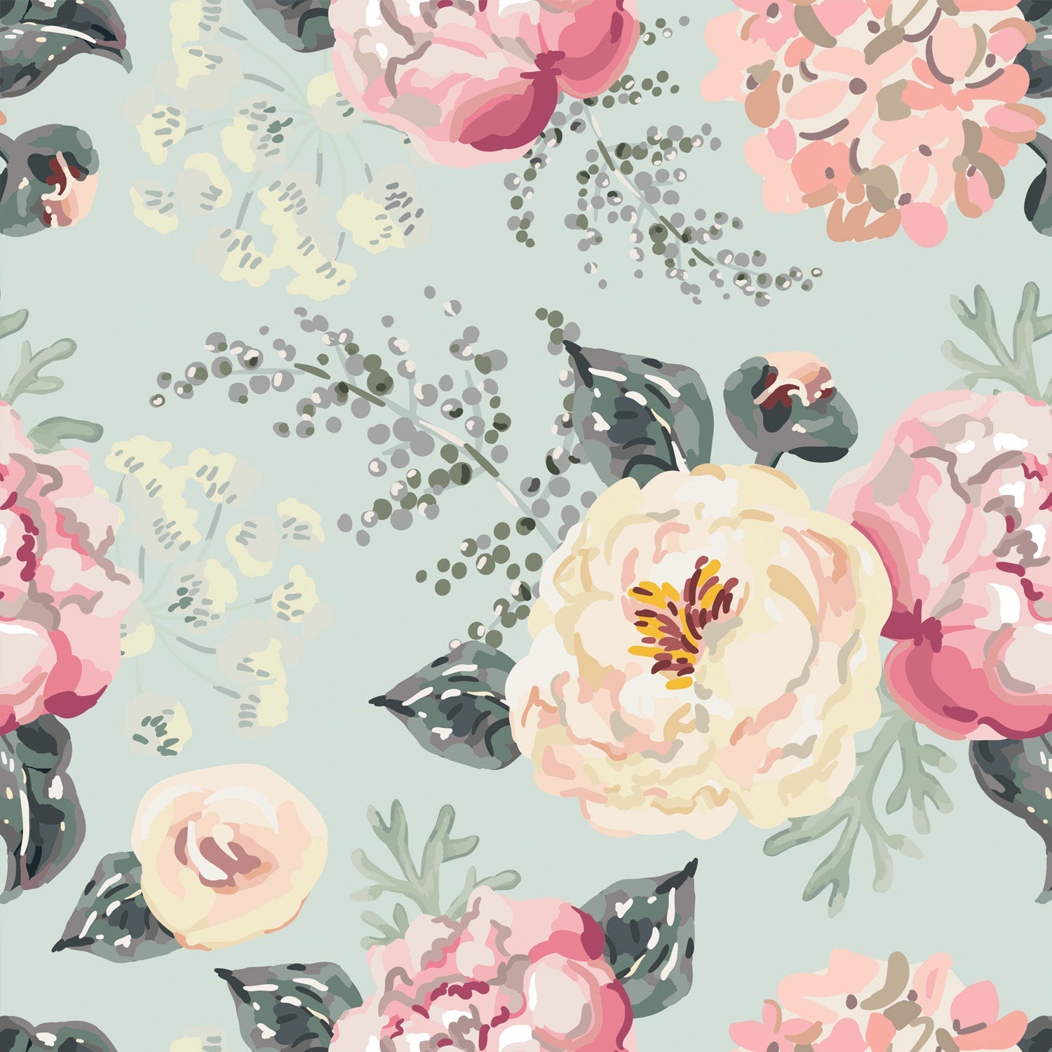 Murale Vintage Flower
