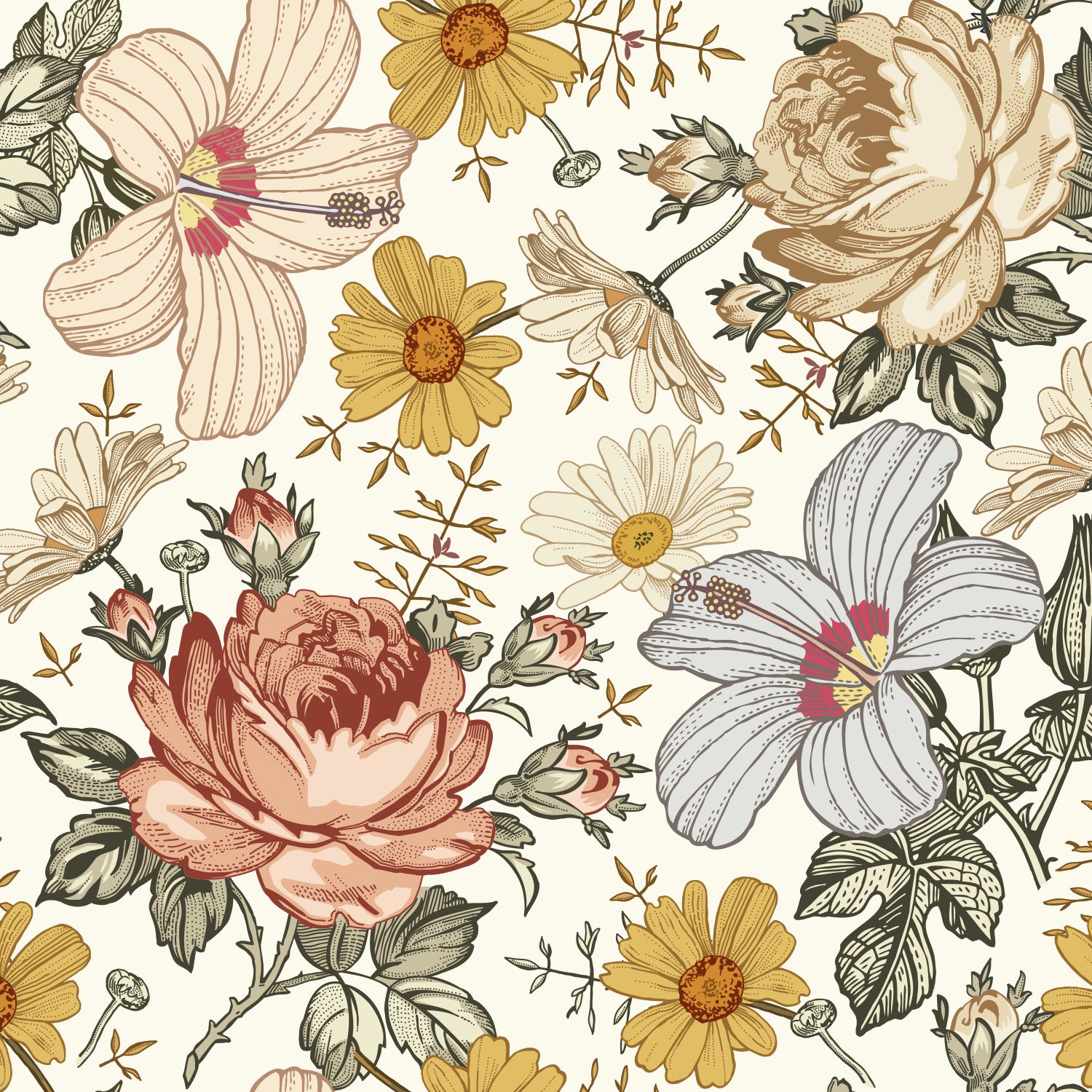 Mural Fleurs