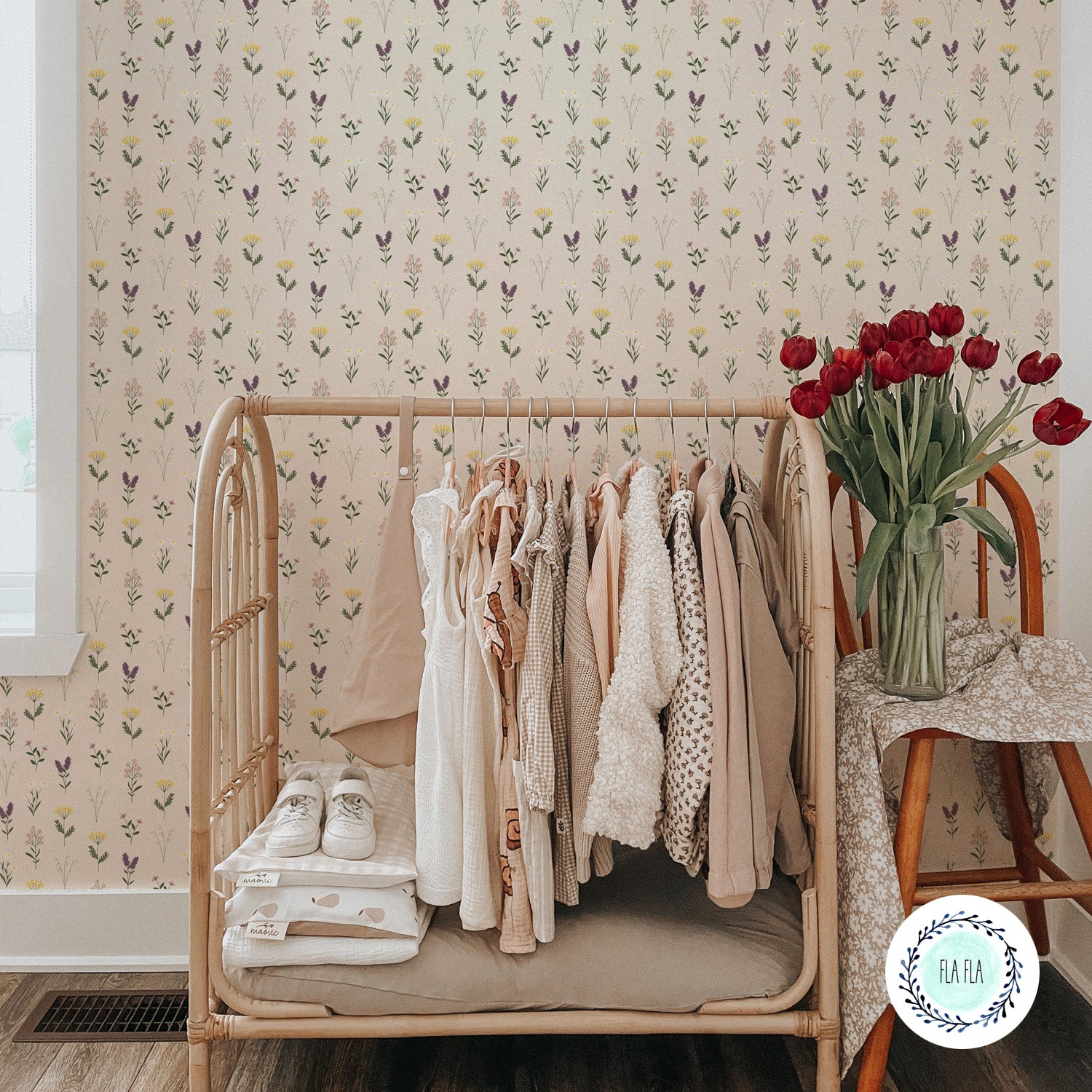 Wallpaper Herbier by Fla Fla Design