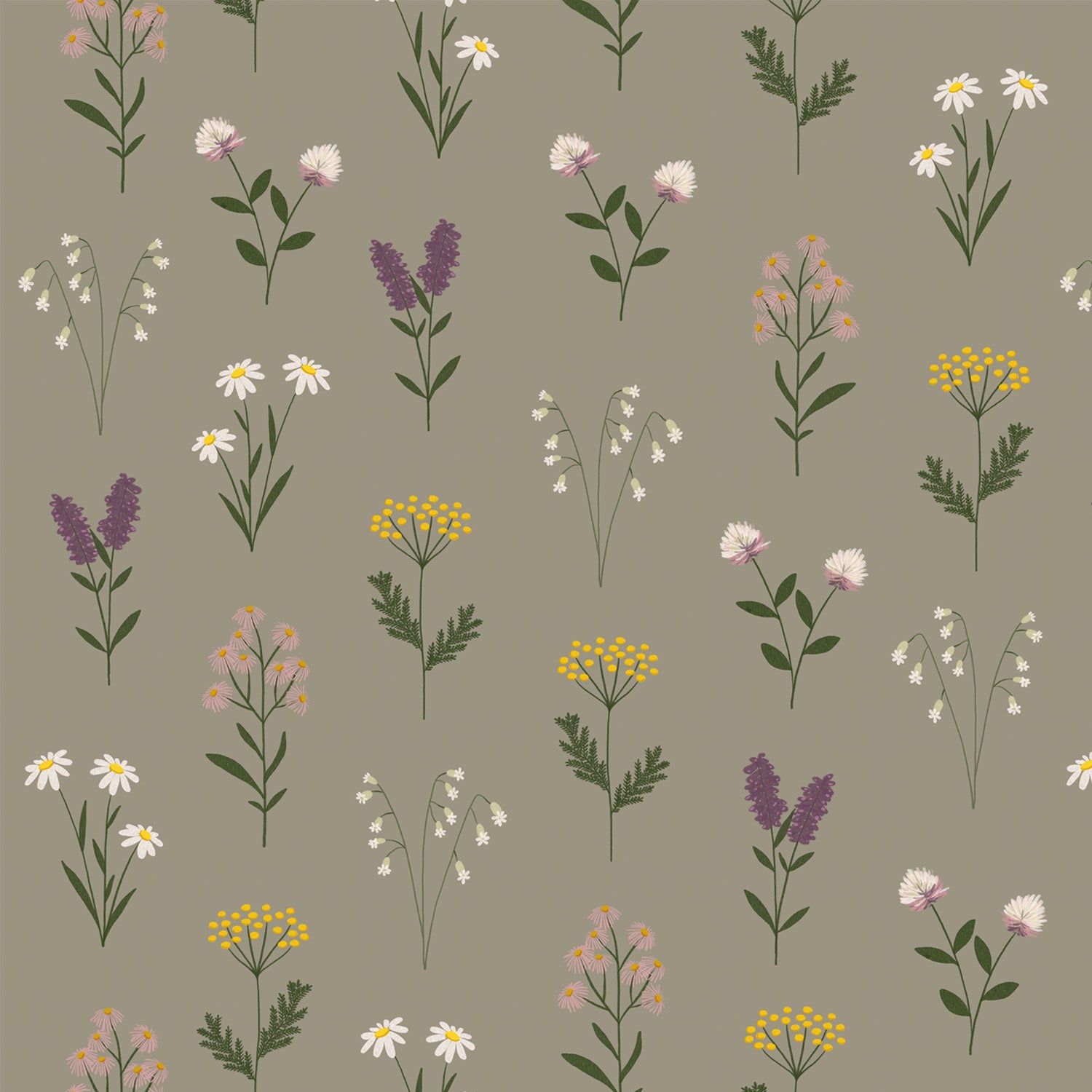 Wallpaper Herbier by Fla Fla Design