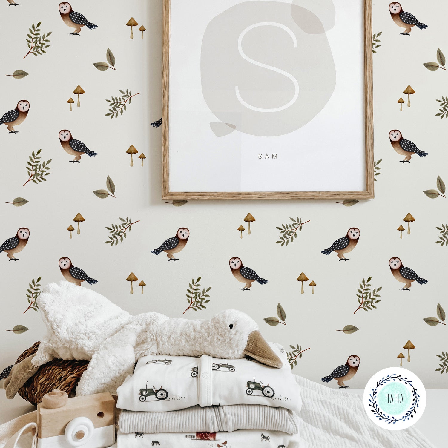 Papier peint Sous-bois par Fla Fla Design